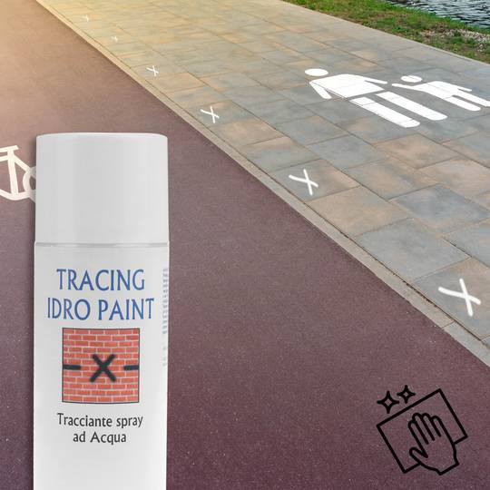 Spray de marquage à l'eau 400ml en blanc