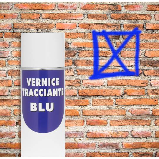 Spray de marquage 400 ml de couleur bleue