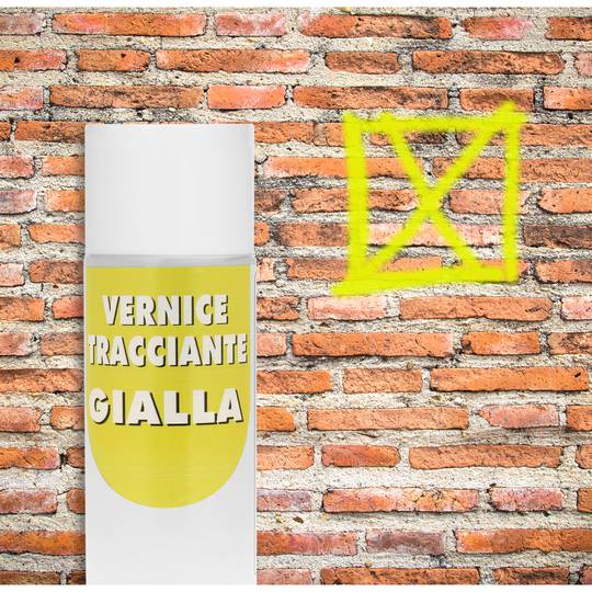 Spray de marquage 400ml de couleur jaune