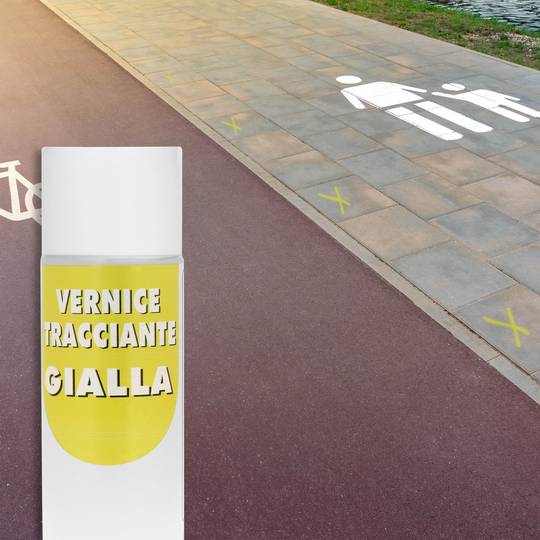 Spray de marquage 400ml de couleur jaune