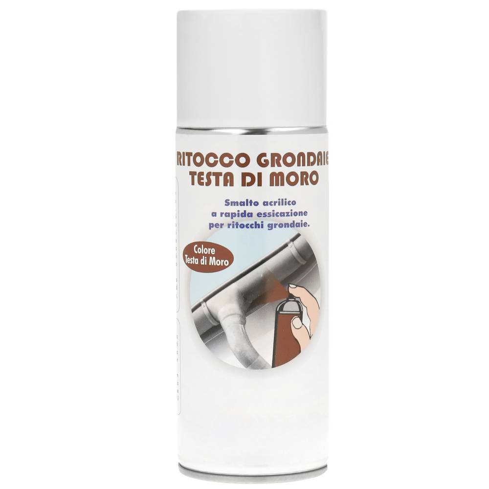 Spray per marcatura ritocco grondaie 400 ml colore testa di moro