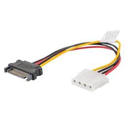 Cable de alimentación de Lanberg Molex hembra a SATA macho 15 cm