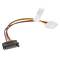 Lanberg Molex female naar SATA male voedingskabel 15 cm