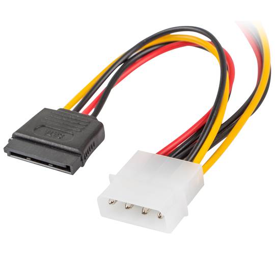 Lanberg Molex power cable male to two female SATA 15 cm - Cablematic