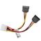Lanberg Molex cabo de força macho para duas fêmeas SATA 15 cm