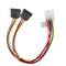 Kabel Molex-Stecker 4-polig auf 2x SATA-Buchse 15-polig 30 cm Lanberg CA-HDSA-11CU-0030