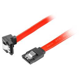 Lanberg 30cm F/F SATA II (3GB/s) data cable with angled metal clips CA-SASA-13CC-0030-R