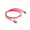 Câble Sata Data III femelle vers Sata Data III femelle clips métal rouge 100cm par Lanberg CA-SASA-11CU-0100-R