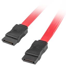 Cable Sata Data III female to Sata Data III female red 100cm by Lanberg CA-SASA-10CU-0100-R