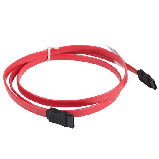 Kabel Sata Data III Buchse auf Sata Data III Buchse rot 100cm von Lanberg CA-SASA-10CU-0100-R