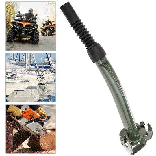 Afneembaar mondstuk metalen trommel voor benzine of diesel groen