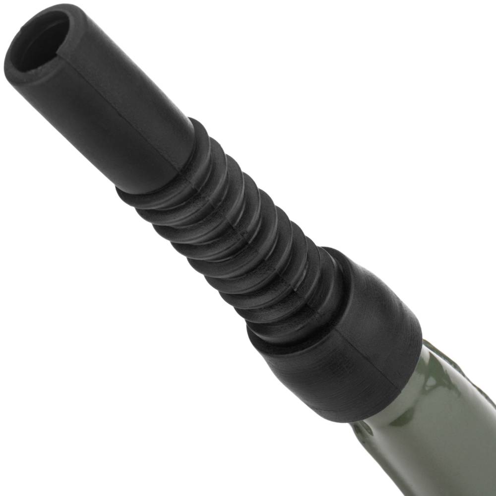 Afneembaar mondstuk metalen trommel voor benzine of diesel groen