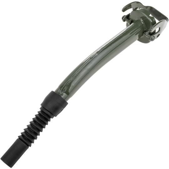 Afneembaar mondstuk metalen trommel voor benzine of diesel groen