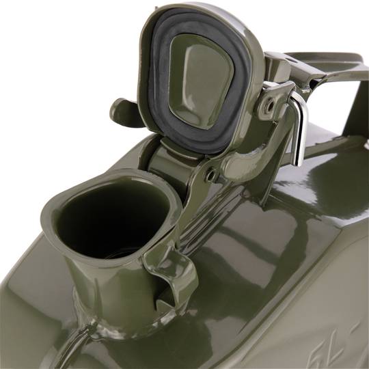 Metalen blik voor benzine of diesel 5 L groen