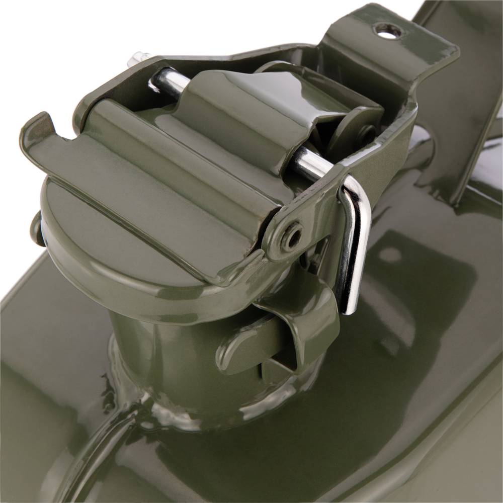 Metalen blik voor benzine of diesel 5 L groen