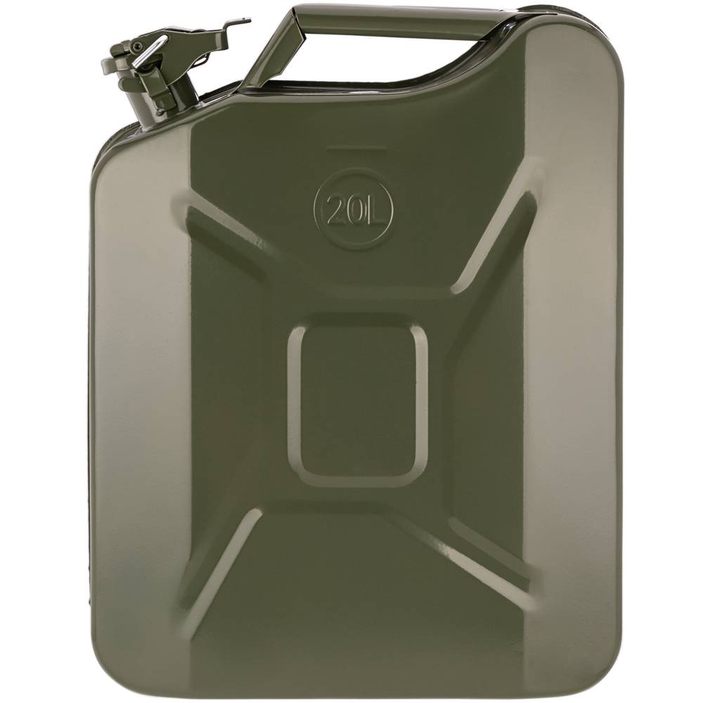 Metalen vat voor benzine of diesel 20 L groen