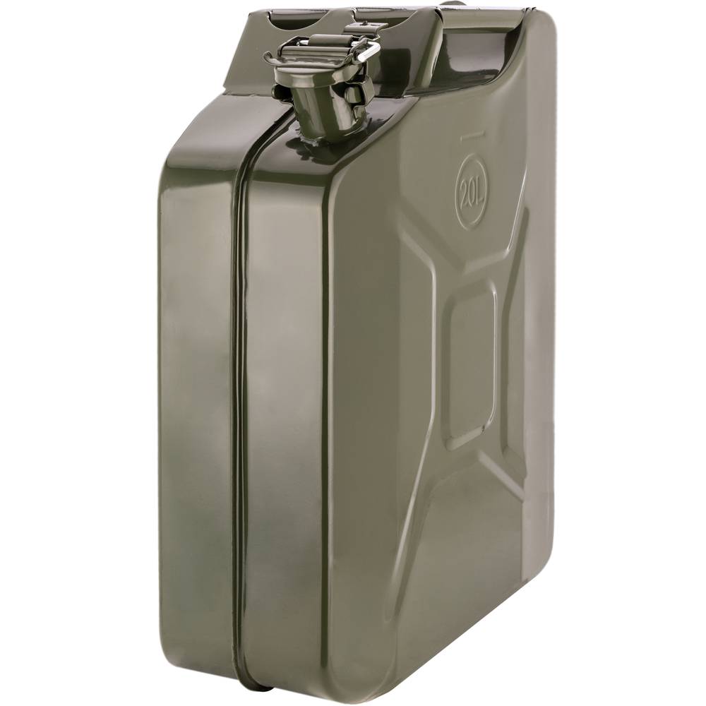 Metalen vat voor benzine of diesel 20 L groen