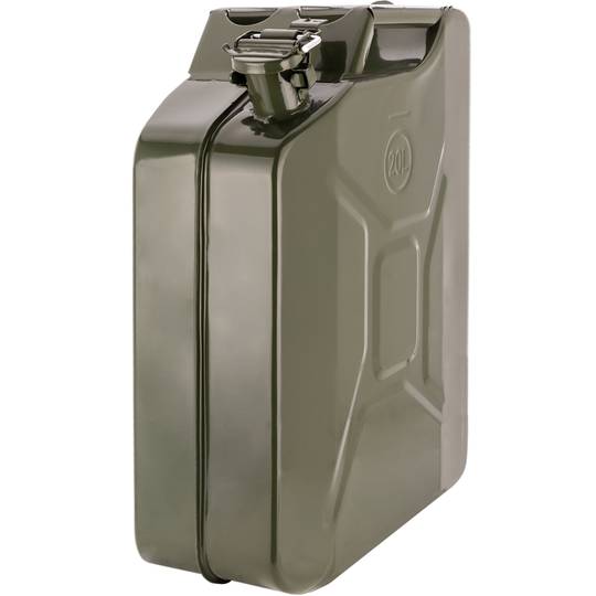 Metalen vat voor benzine of diesel 20 L groen
