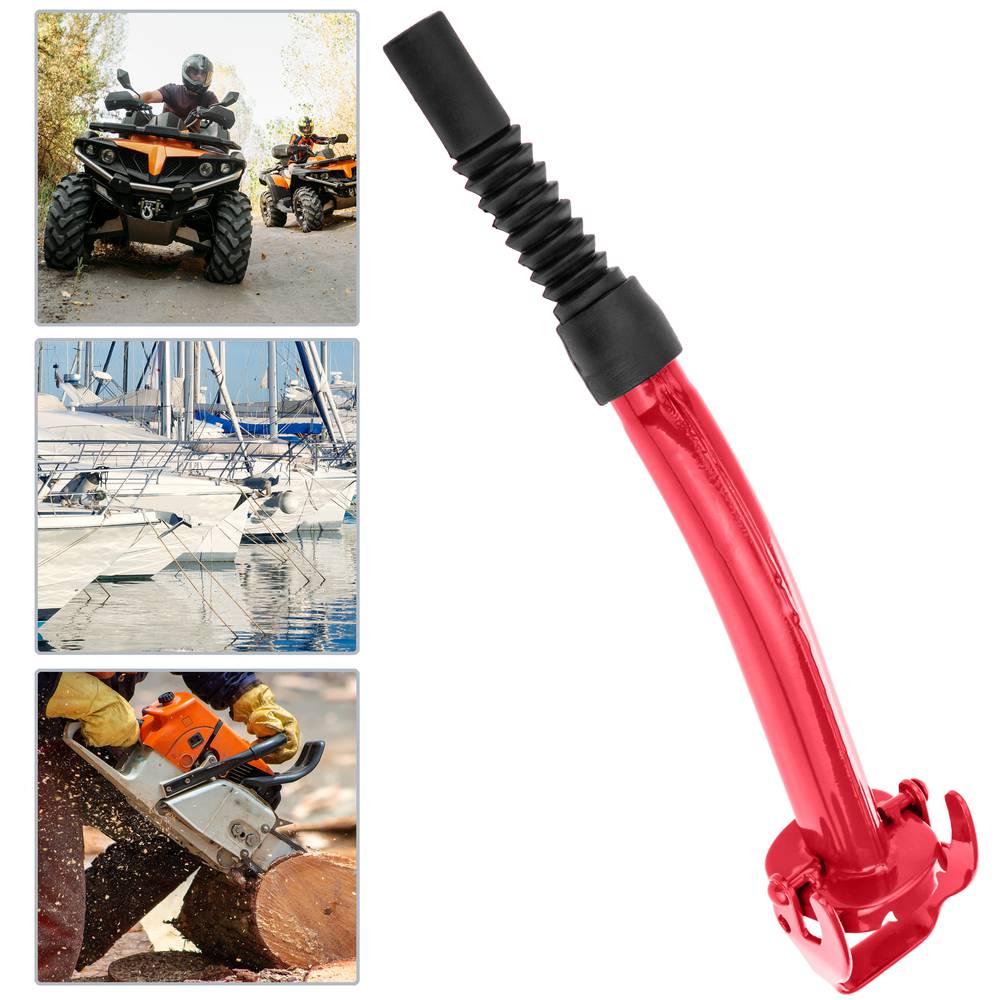Removable nozzle metal drum for gasoline or diesel red
