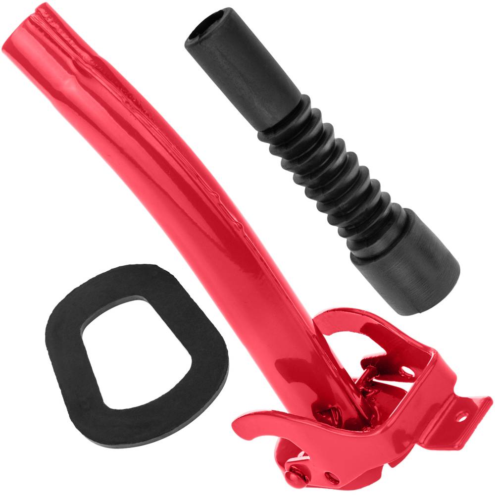 Removable nozzle metal drum for gasoline or diesel red