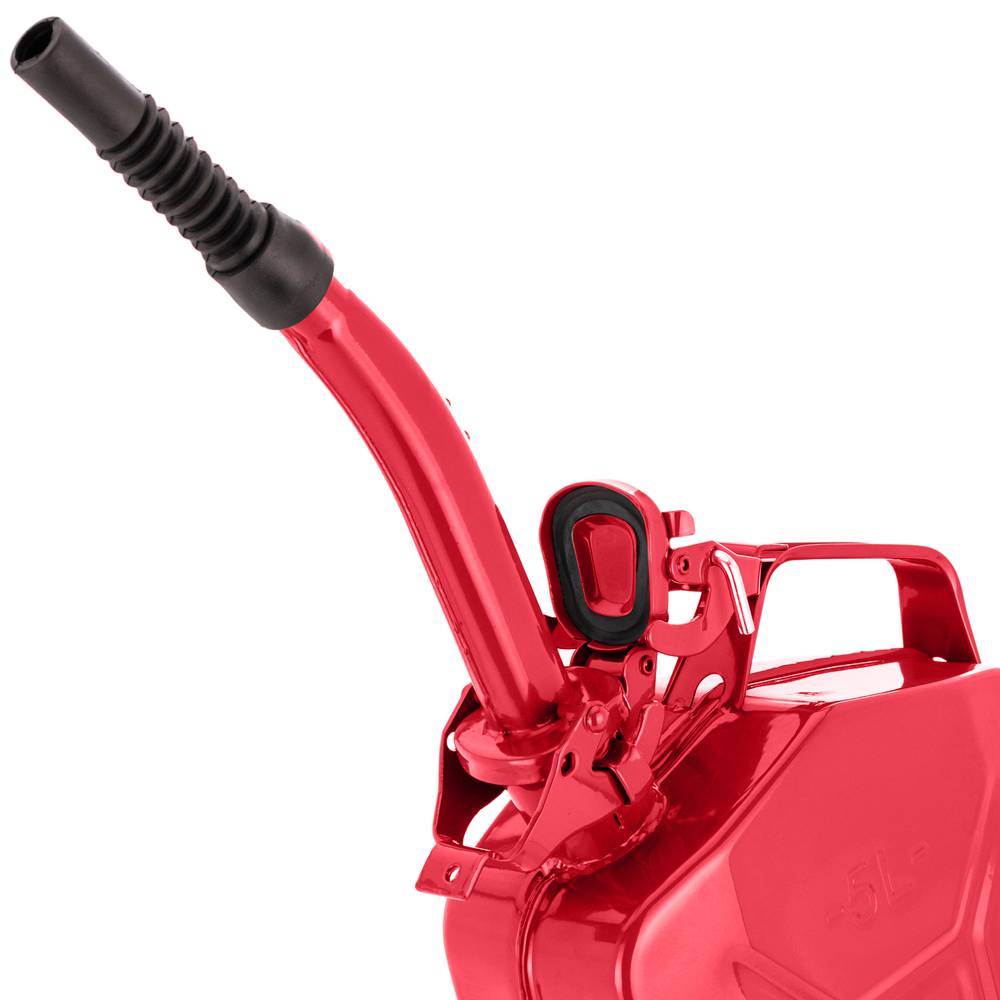 Removable nozzle metal drum for gasoline or diesel red