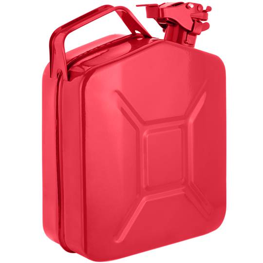 Metalen bus voor benzine of diesel 5 L rood