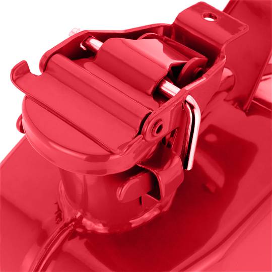 Metalen bus voor benzine of diesel 5 L rood