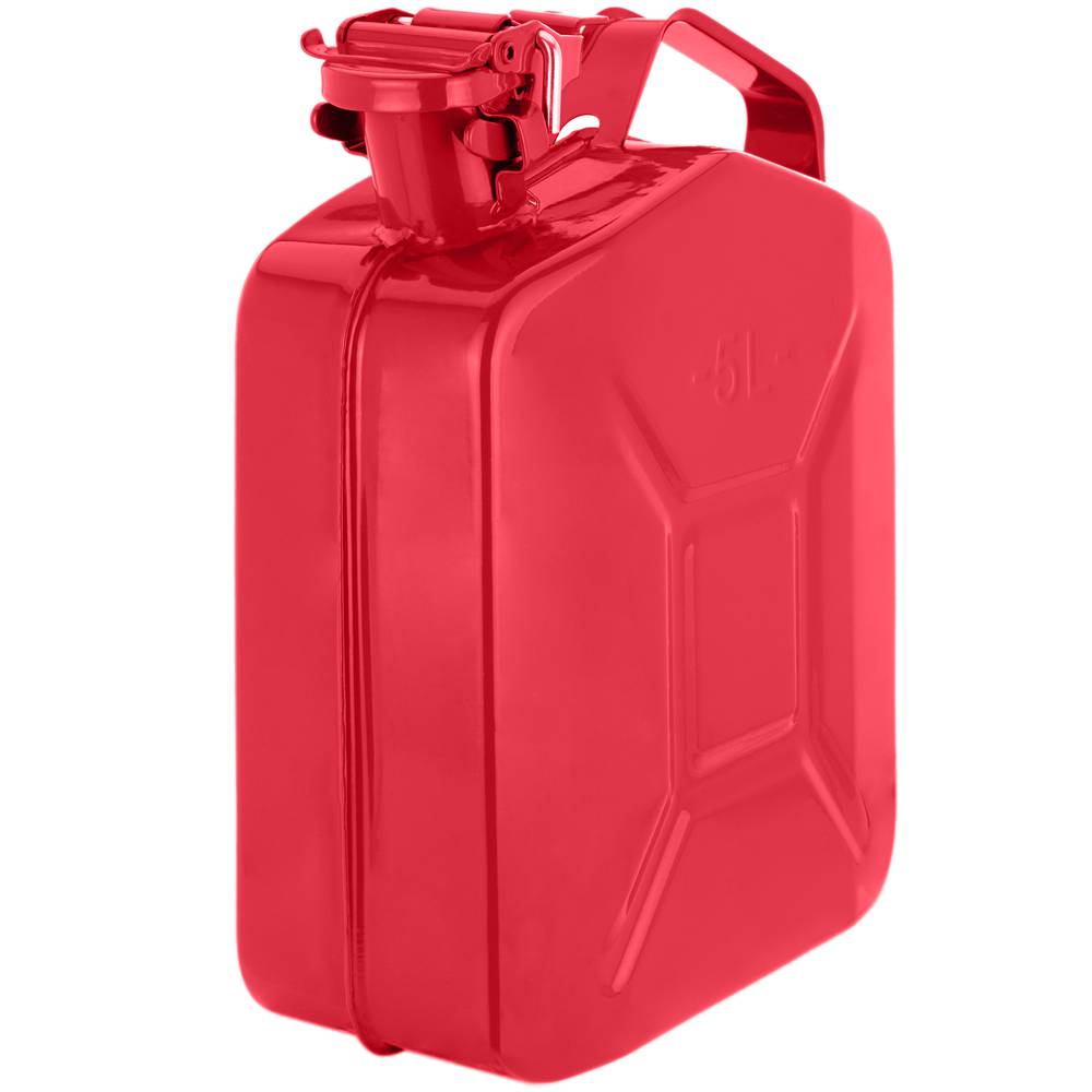Metalen bus voor benzine of diesel 5 L rood
