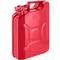 Metalen vat voor benzine of diesel 10 L rood