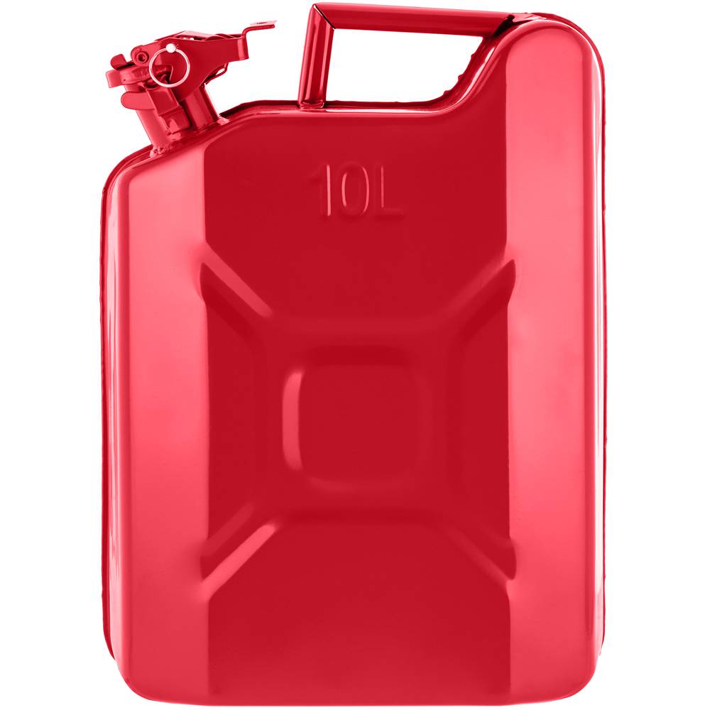 Metalen vat voor benzine of diesel 10 L rood