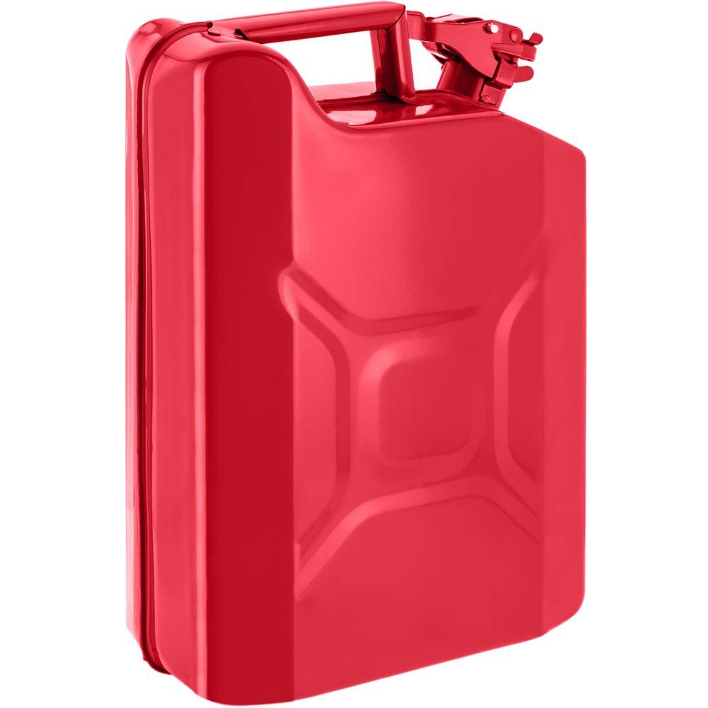 Metalen vat voor benzine of diesel 10 L rood