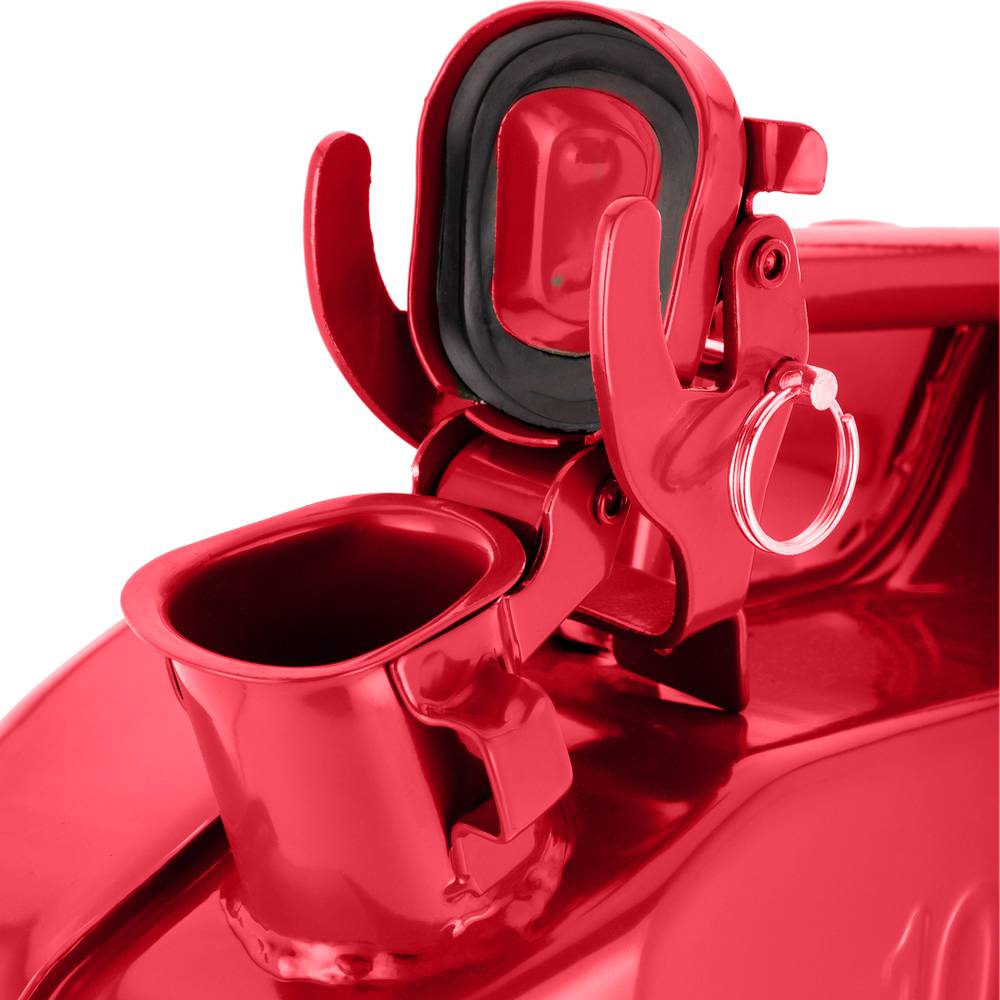 Metalen vat voor benzine of diesel 10 L rood
