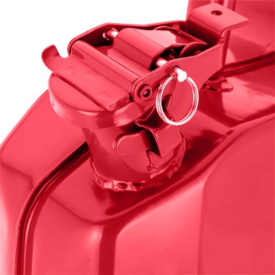 Metalen vat voor benzine of diesel 10 L rood