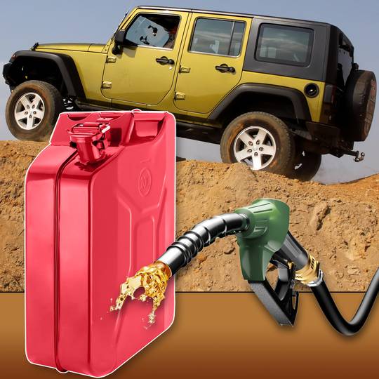 Bidón metálico para gasolina o diésel 20 L rojo