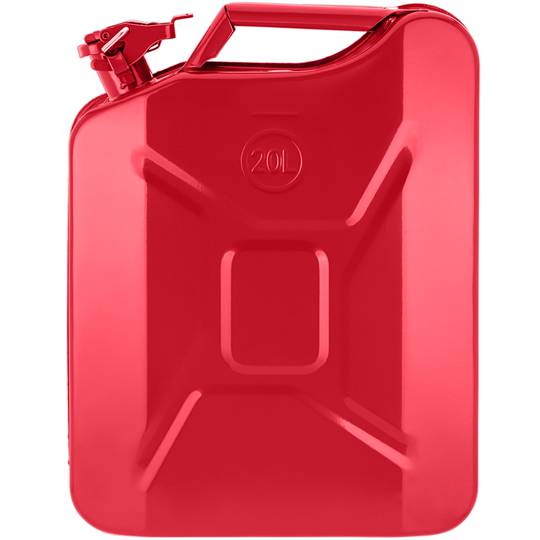 Bidón metálico para gasolina o diésel 20 L rojo