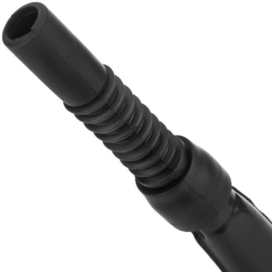 Afneembaar mondstuk metalen trommel voor benzine of diesel zwart