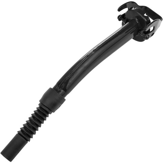 Afneembaar mondstuk metalen trommel voor benzine of diesel zwart