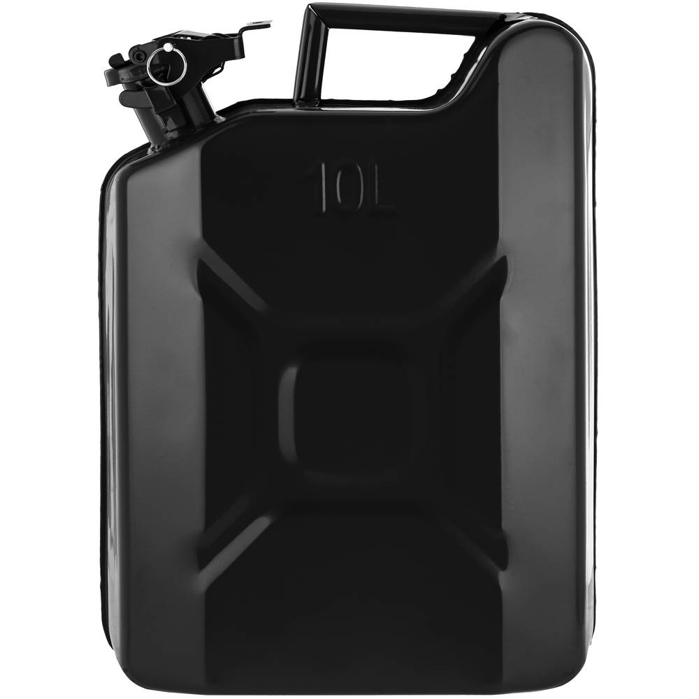 Metalen vat voor benzine of diesel 10 L zwart