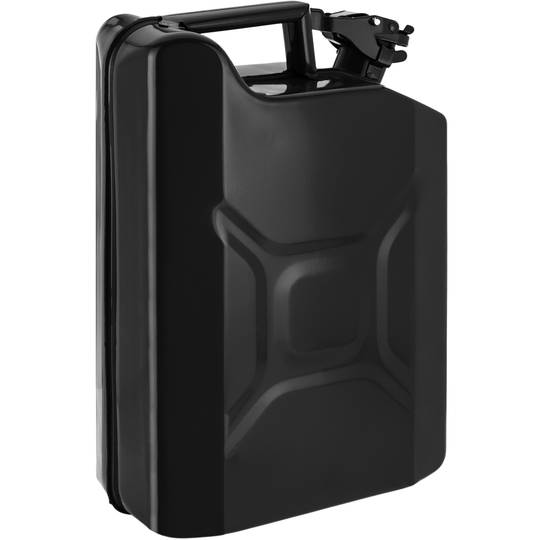 Metalen vat voor benzine of diesel 10 L zwart