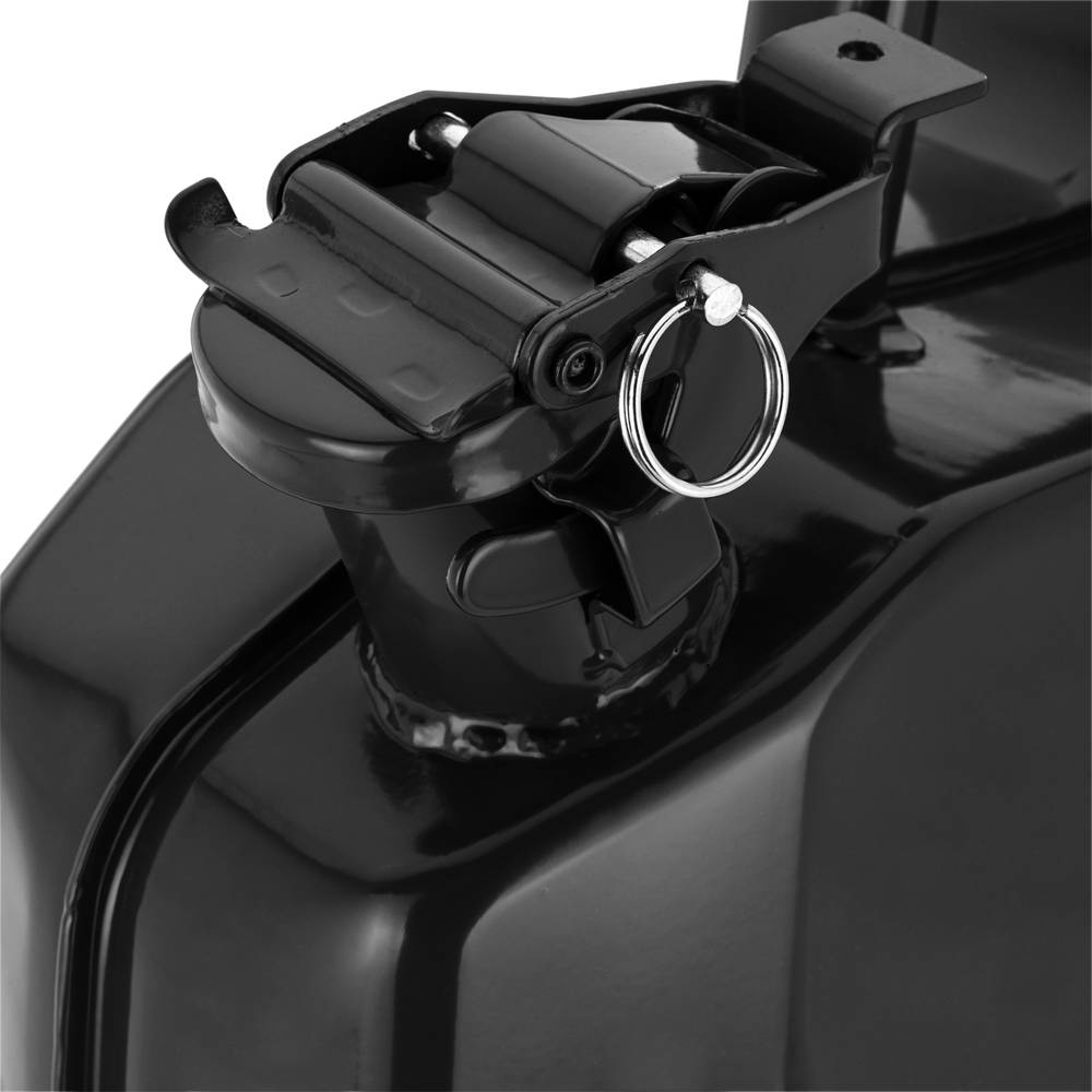 Metalen vat voor benzine of diesel 10 L zwart