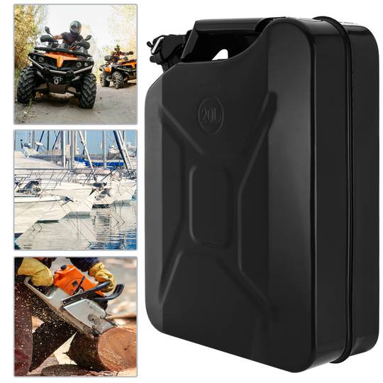 Tambor de metal para gasolina ou diesel 20 L preto