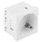 Lanberg AC-4545-FW wtyk typ F biały, wykonany z poliwęglanu (PC), 250 V, 16 A