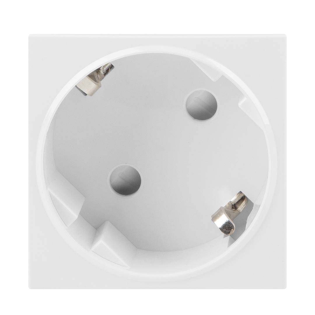 Lanberg AC-4545-FW wtyk typ F biały, wykonany z poliwęglanu (PC), 250 V, 16 A