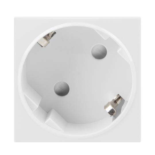 Lanberg AC-4545-FW wtyk typ F biały, wykonany z poliwęglanu (PC), 250 V, 16 A