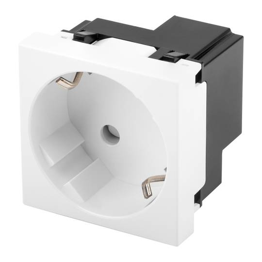 Lanberg AC-4545SW-FW typ F 250V 16A 50Hz wtyczka biała, wykonana z poliwęglanu (PC)
