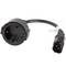 Cabo adaptador Lanberg CA-C14E-10CC-0018-BK Schuko CEE7 fêmea para IEC 320 C14 macho 20 cm