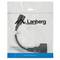 Cabo adaptador Lanberg CA-C14E-10CC-0018-BK Schuko CEE7 fêmea para IEC 320 C14 macho 20 cm