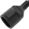 Cabo adaptador Lanberg CA-C14E-10CC-0018-BK Schuko CEE7 fêmea para IEC 320 C14 macho 20 cm