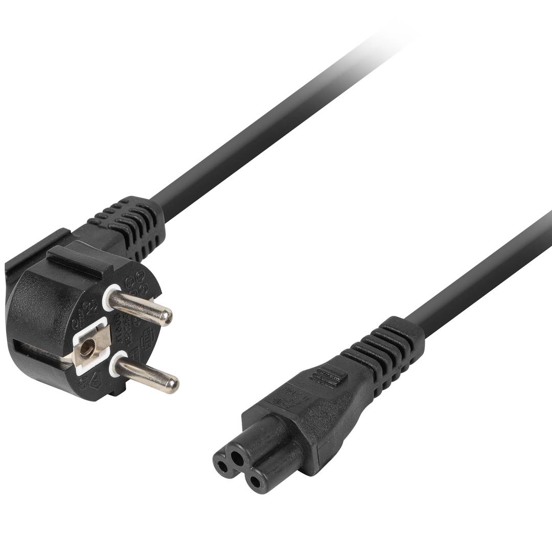 Cabo de alimentação Lanberg CA-C5CA-11CC-0018-BK CEE 7/7 Fêmea para IEC320 C5 1,8 m