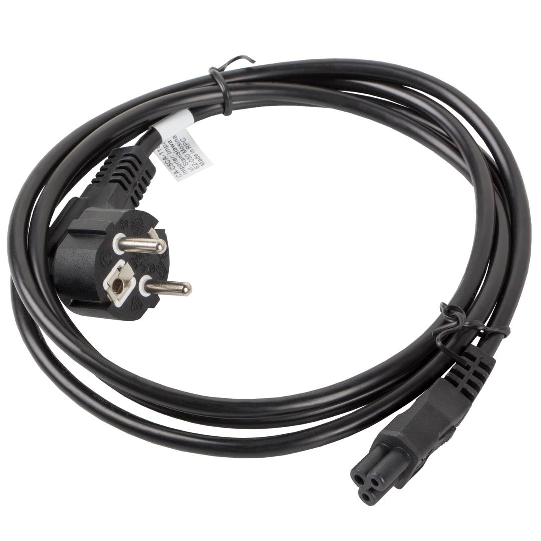 Cabo de alimentação Lanberg CA-C5CA-11CC-0018-BK CEE 7/7 Fêmea para IEC320 C5 1,8 m